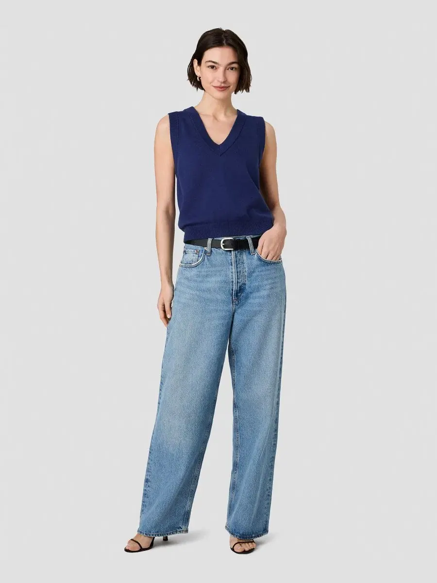 Женский жилет без рукавов Willa V-Neck French Connection — изображение 2 из 6, синий