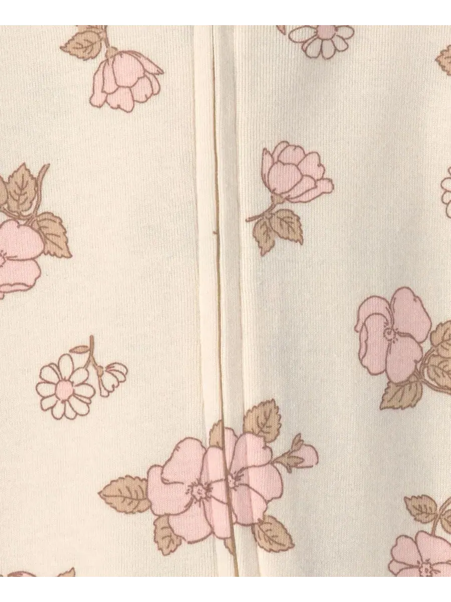 Комплект пижам-слипов с длинным рукавом, 2 шт Carter's — изображение 2 из 5, слоновая кость/розовый