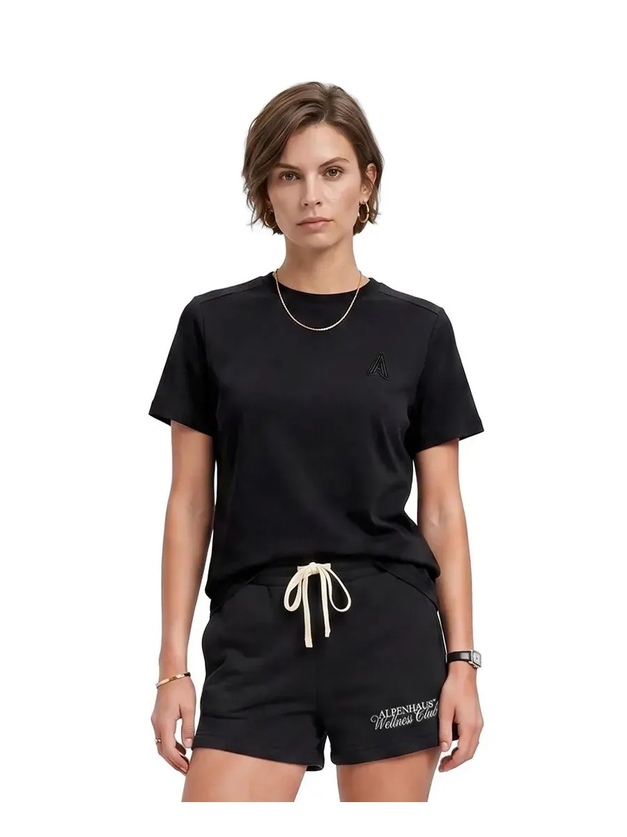 Женская футболка Alpenhaus Corbelle Mercerized Cotton Slim-Fit — черный