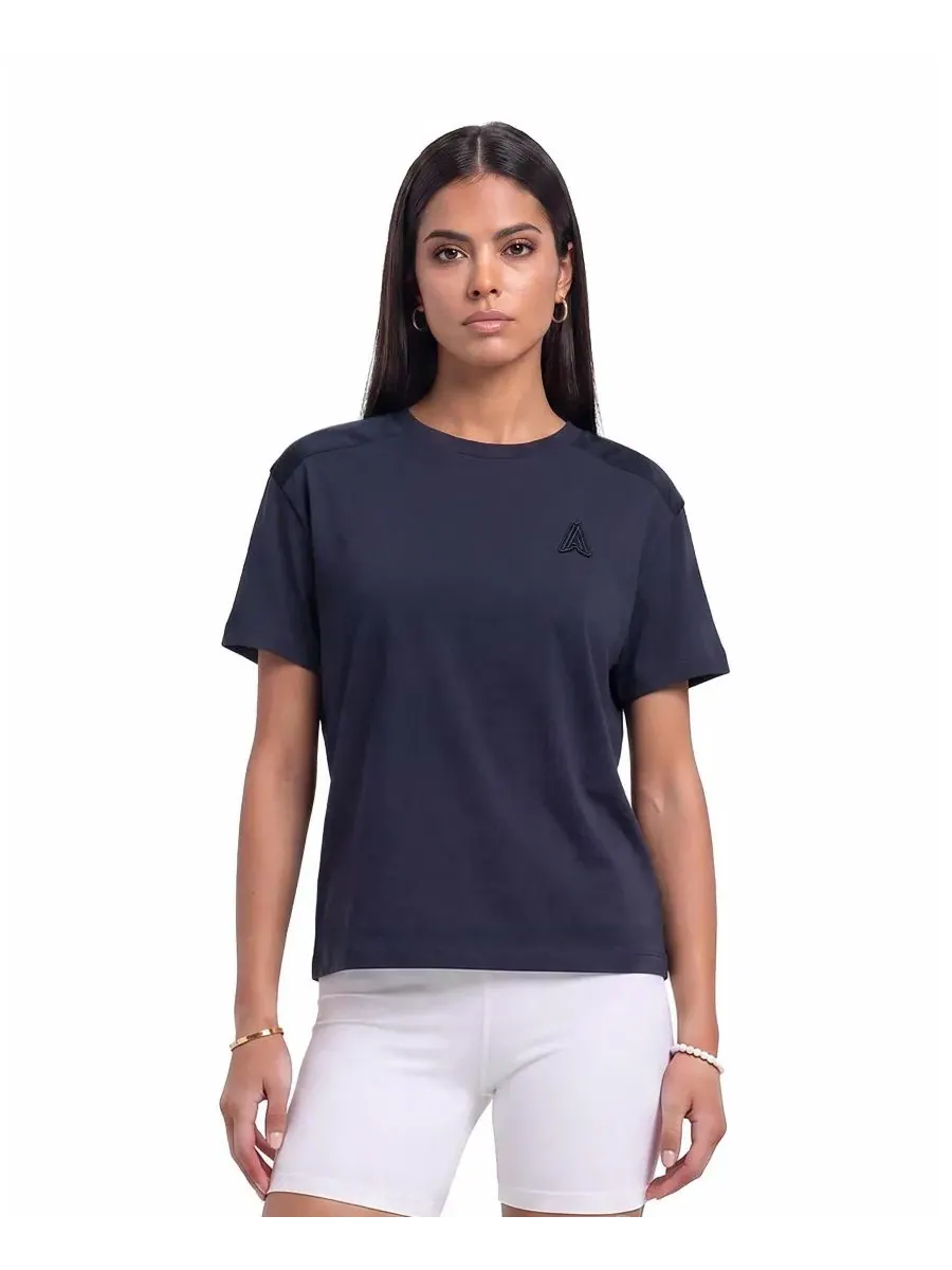 Женская футболка Slim Fit из мерсеризованного хлопка Alpenhaus — синий
