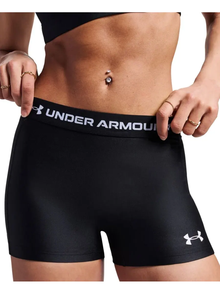 Шорты женские с заниженной посадкой Under Armour — изображение 8 из 10, черный//белый