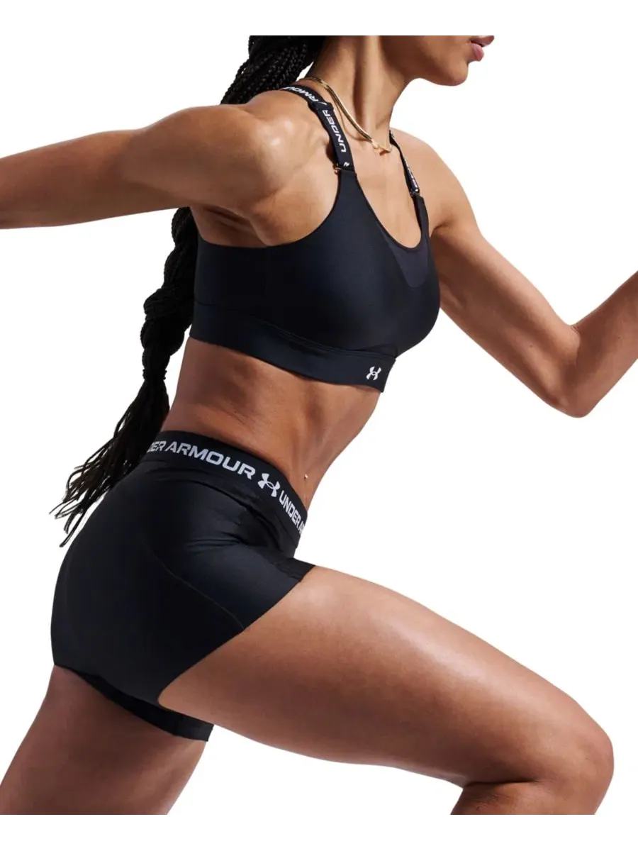 Шорты женские с заниженной посадкой Under Armour — изображение 9 из 10, черный//белый