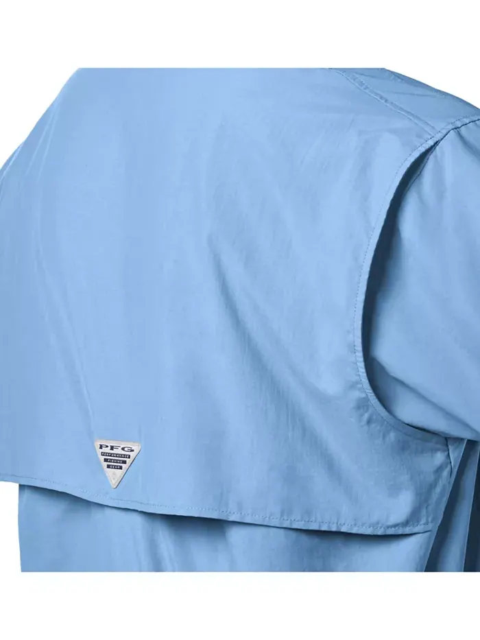 Мужская рубашка PFG Bahama II с UPF-50 и быстрой сушкой Columbia — изображение 4 из 7, голубой