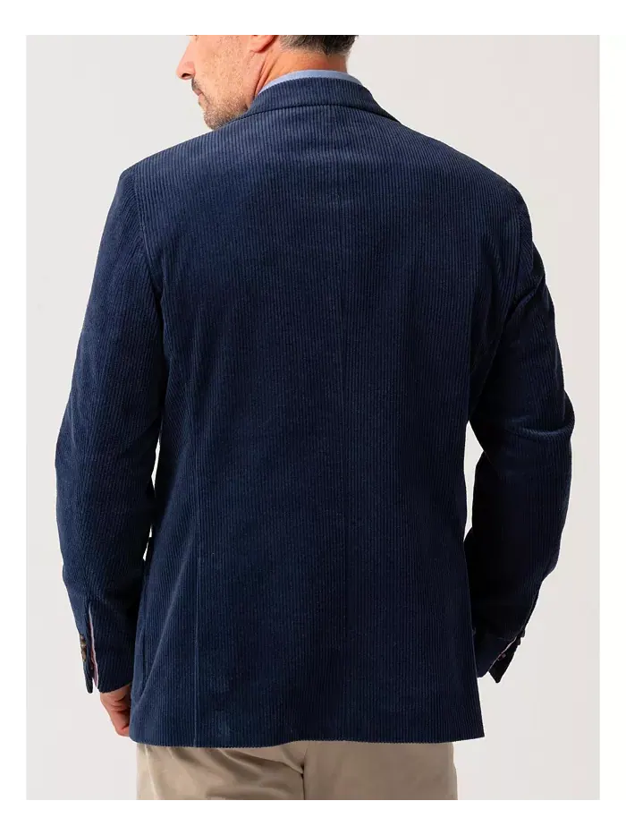 Мужской блазер из премиального корда Koy Clothing — изображение 3 из 8, синий