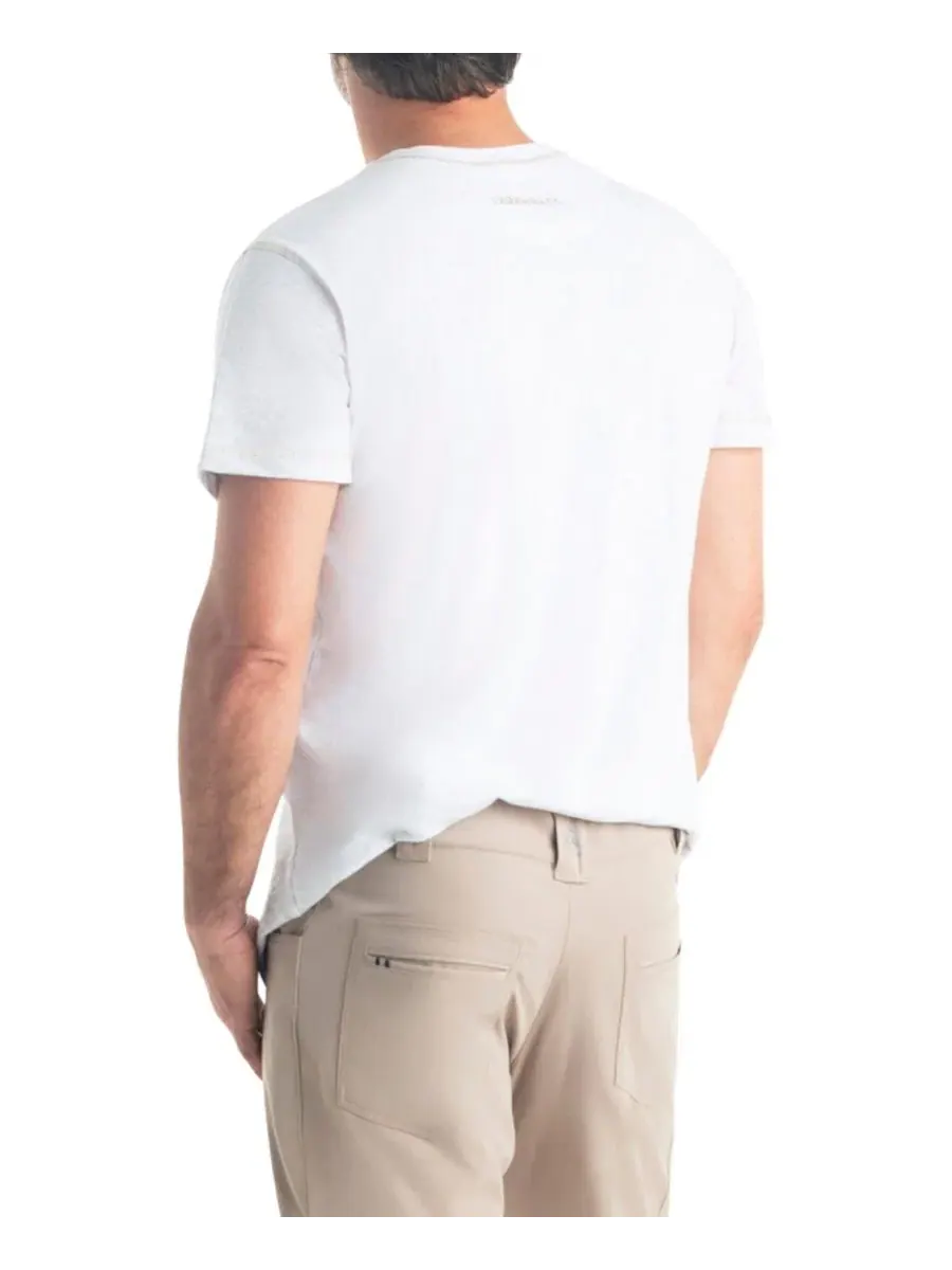 Мужская рубашка-поло с коротким рукавом Maverick Slub Henley Legendary Whitetails — изображение 2 из 4, слоновая кость