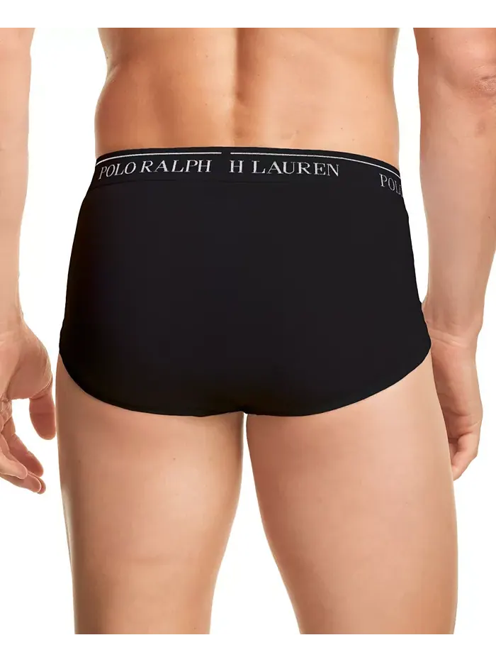 Мужские трусы классического кроя с завышенной посадкой, 4 шт Polo Ralph Lauren — изображение 2 из 3, черный