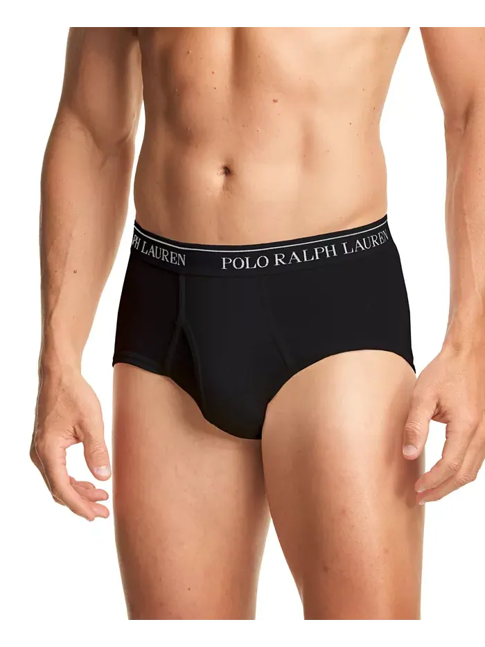 Мужские трусы классического кроя с завышенной посадкой, 4 шт Polo Ralph Lauren — изображение 3 из 3, черный