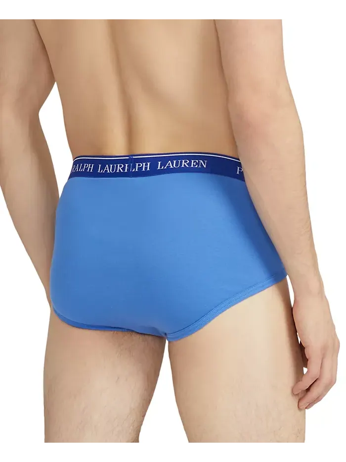 Мужские трусы классического кроя с завышенной посадкой, 4 шт Polo Ralph Lauren — изображение 3 из 5, синий//темно-синий