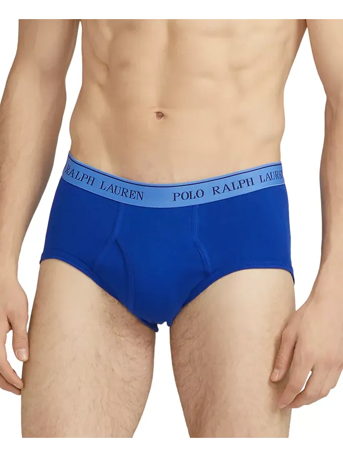 Мужские трусы классического кроя с завышенной посадкой, 4 шт Polo Ralph Lauren — изображение 4 из 5, синий//темно-синий