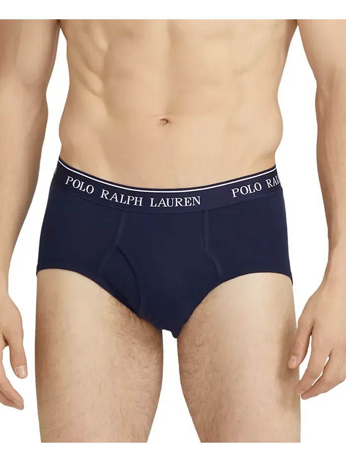 Мужские трусы классического кроя с завышенной посадкой, 4 шт Polo Ralph Lauren — изображение 5 из 5, синий//темно-синий