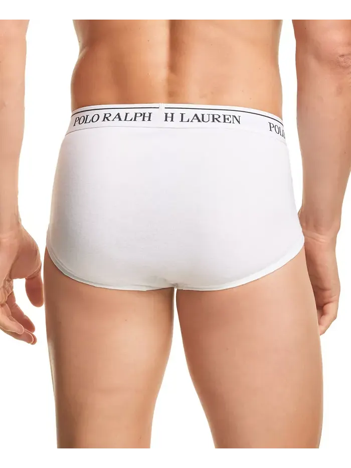 Мужские трусы классического кроя с завышенной посадкой, 4 шт Polo Ralph Lauren — изображение 2 из 3, белый