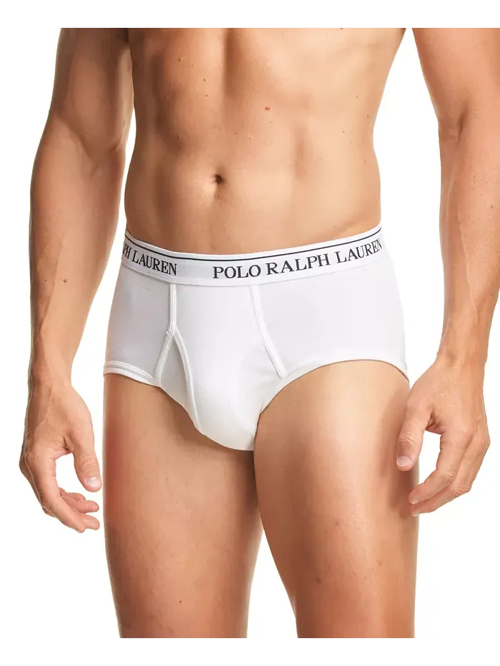 Мужские трусы классического кроя с завышенной посадкой, 4 шт Polo Ralph Lauren — изображение 3 из 3, белый