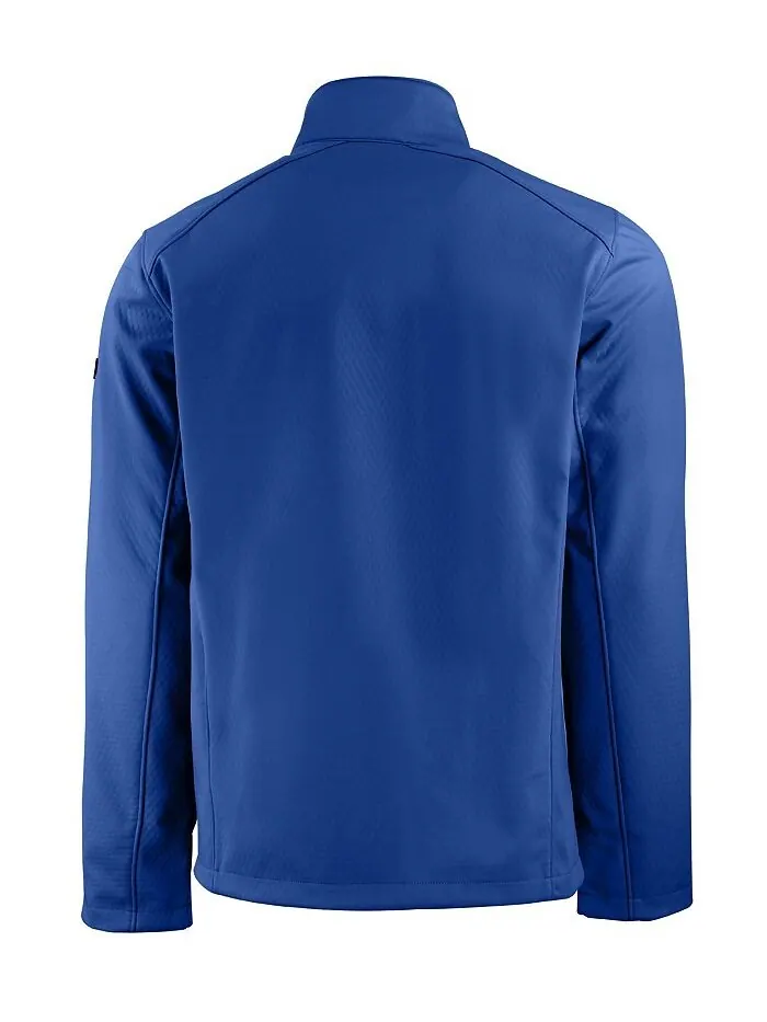 Мужская куртка Evoke Eco Softshell из переработанного материала с полной молнией Cutter & Buck — изображение 2 из 2, синий