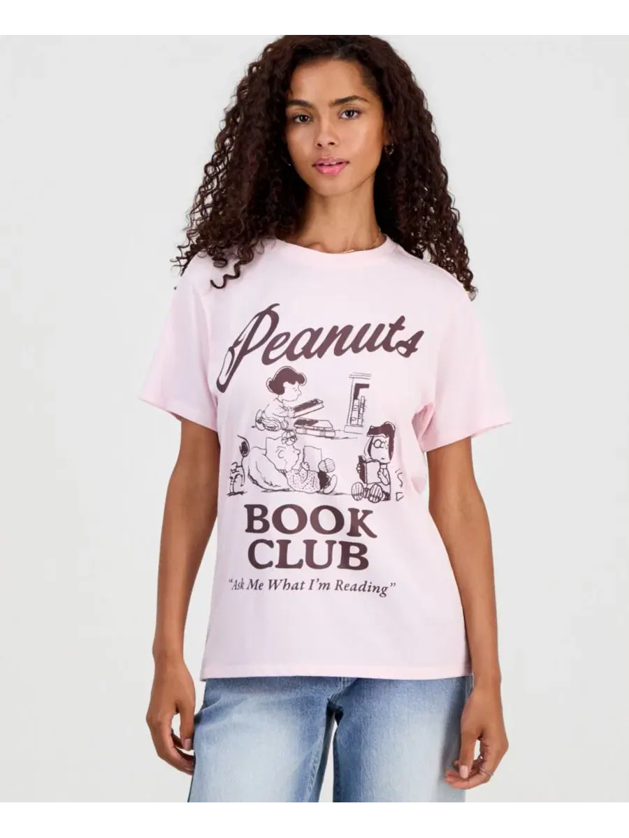 Футболка с принтом Peanuts Book Club Grayson Threads, The Label — розовый
