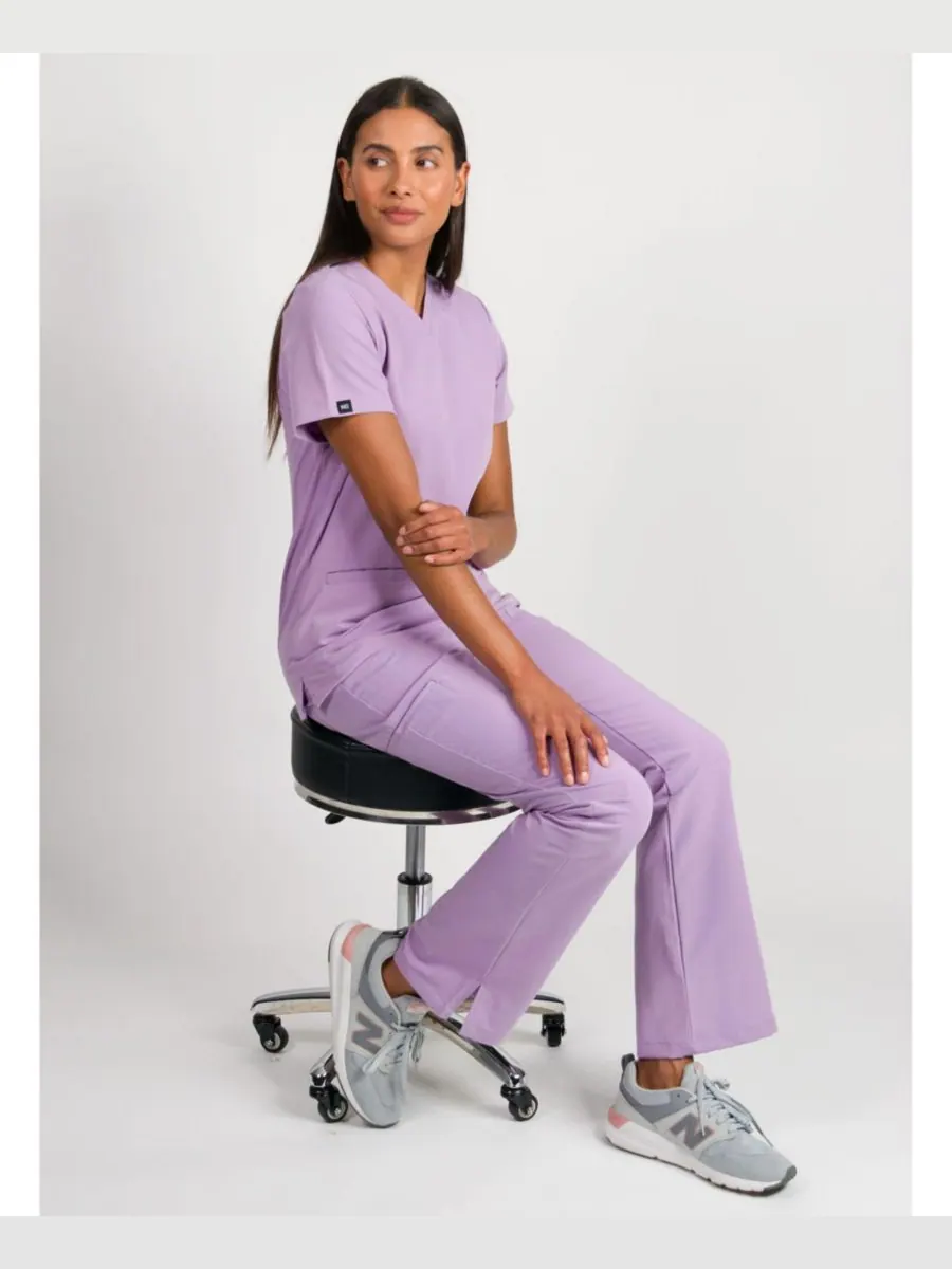 Женские медицинские брюки-клеш Sydney Medgear — изображение 3 из 3, фиолетовый
