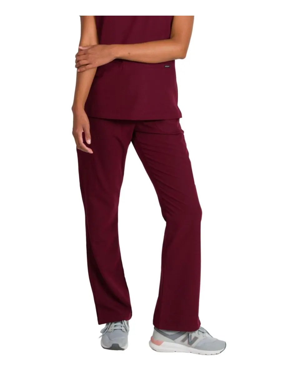 Женские медицинские брюки-клеш Sydney Medgear — изображение 3 из 3, красный