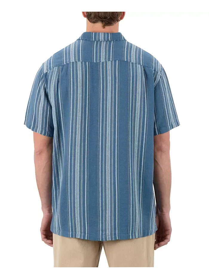Мужская короткая рубашка Oceanside Hurley — изображение 2 из 5, синий