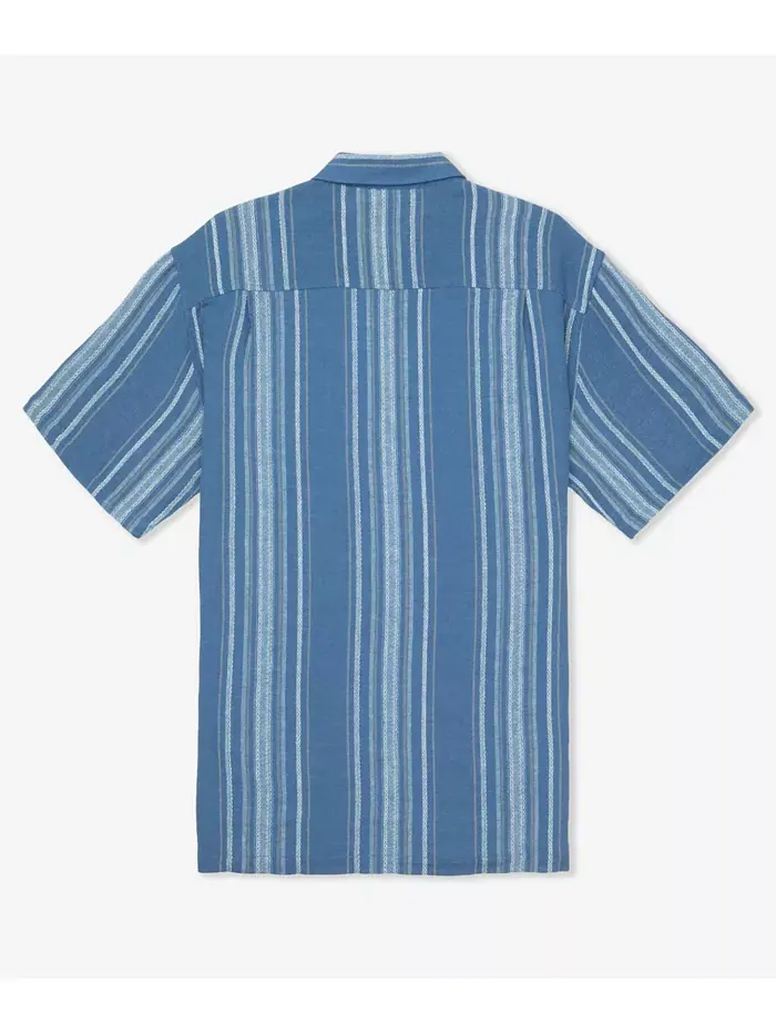 Мужская короткая рубашка Oceanside Hurley — изображение 5 из 5, синий