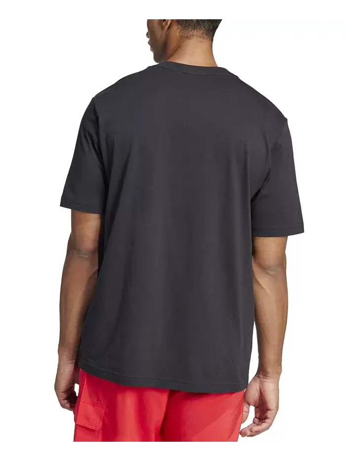 Мужская футболка Essentials Regular-Fit с линейным логотипом Adidas — изображение 2 из 2, черный
