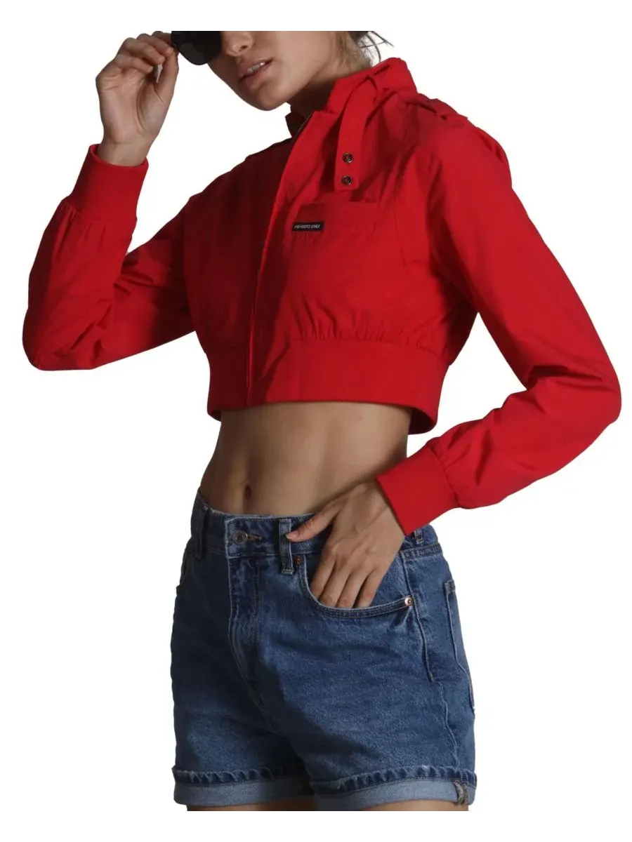 Женская мини-укороченная куртка-борцовка Members Only — изображение 3 из 8, красный