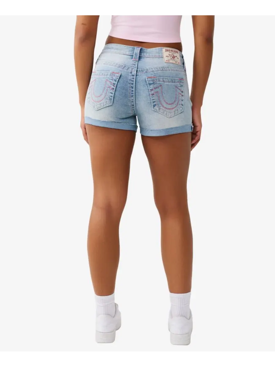 Женские шорты Jennie Mid-Rise Big T True Religion — изображение 3 из 3, желтый