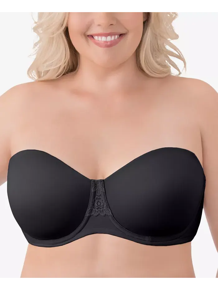 Бюстгальтер без бретелей с косточками Beauty Back Full Figure 74380 для пышных форм Vanity Fair — изображение 3 из 13, черный