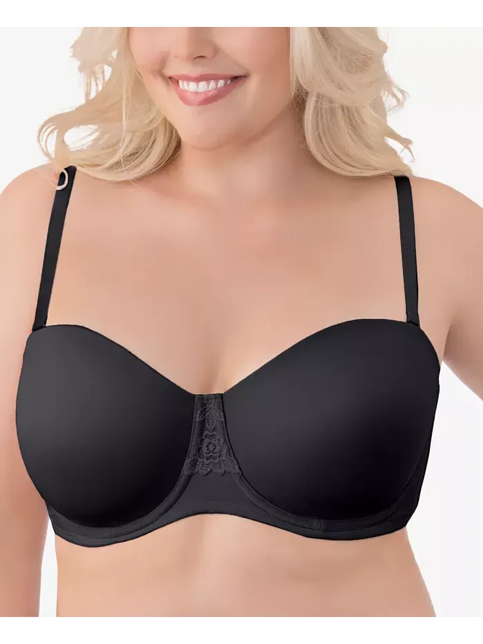 Бюстгальтер без бретелей с косточками Beauty Back Full Figure 74380 для пышных форм Vanity Fair — изображение 8 из 13, черный