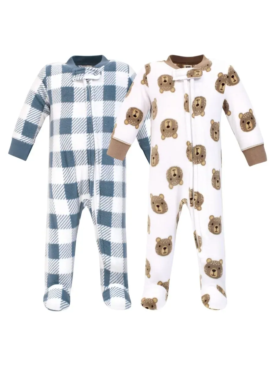Уютный флисовый комбинезон для дневного и ночного времени Hudson Baby, Little Bear
