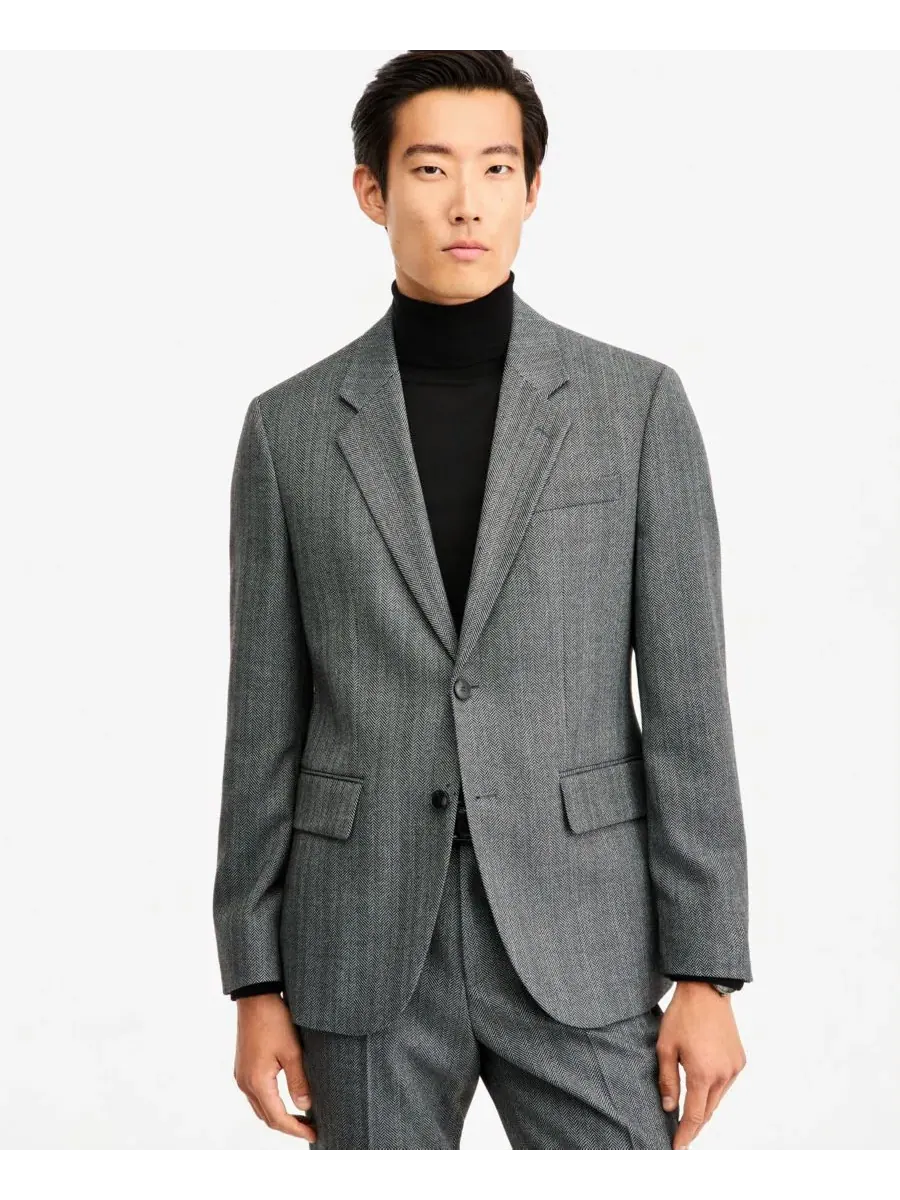 Мужской пиджак Modern-Fit Herringbone Suit Jacket Hugo Boss