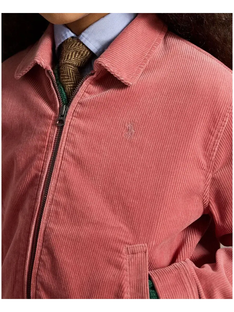Куртка из вельвета с длинным рукавом Polo Ralph Lauren — изображение 3 из 5, розовый