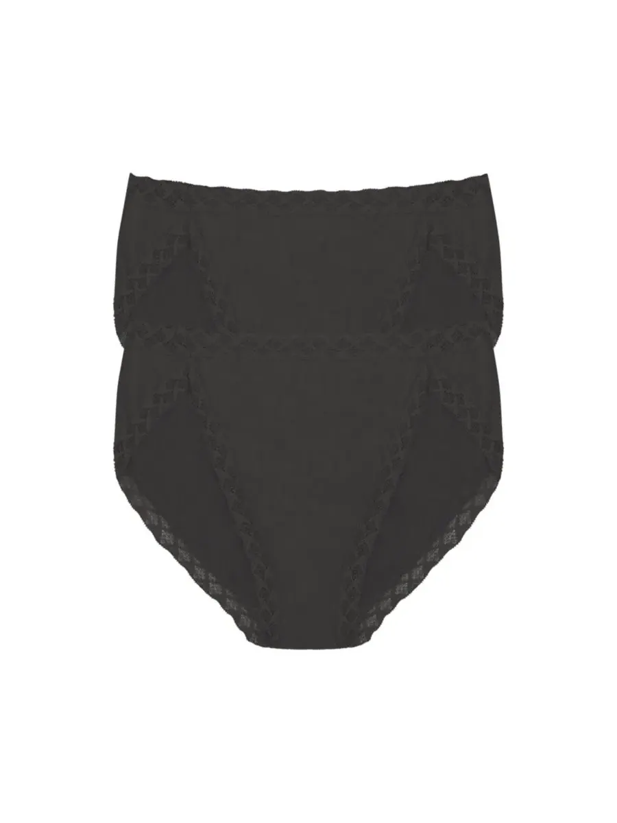 Трусы-бриджи женские с высокой посадкой, 2 шт., Pima cotton Natori