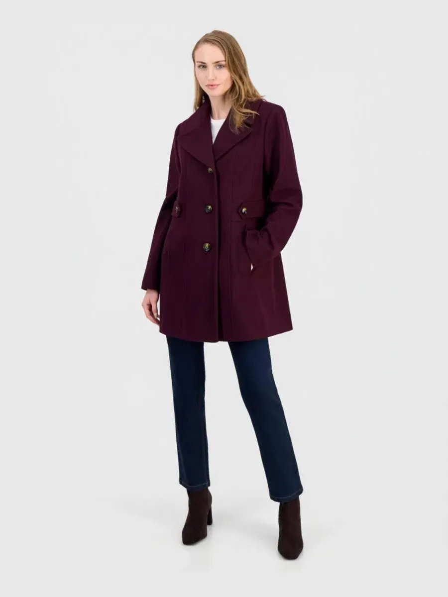 Пальто однобортное с поясом Anne Klein