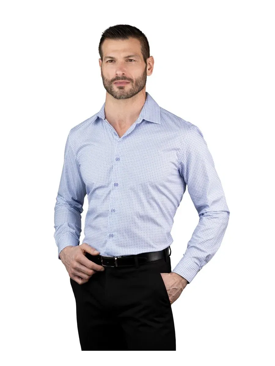 Рубашка с воротником-стойкой для мужчин, Slim Fit Ben Sherman — изображение 2 из 3, синий