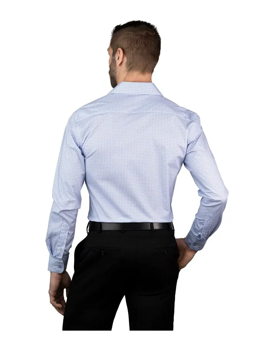 Рубашка с воротником-стойкой для мужчин, Slim Fit Ben Sherman — изображение 3 из 3, синий