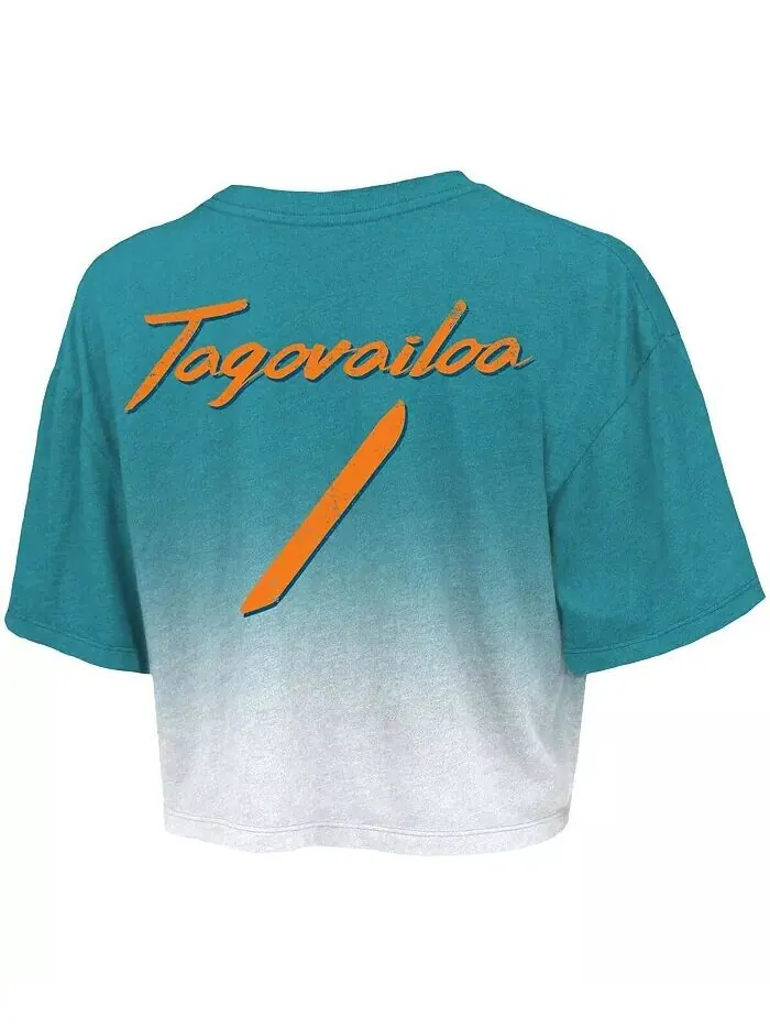 Женская футболка Threads Tua Tagovailoa Aqua — изображение 4 из 4, белый