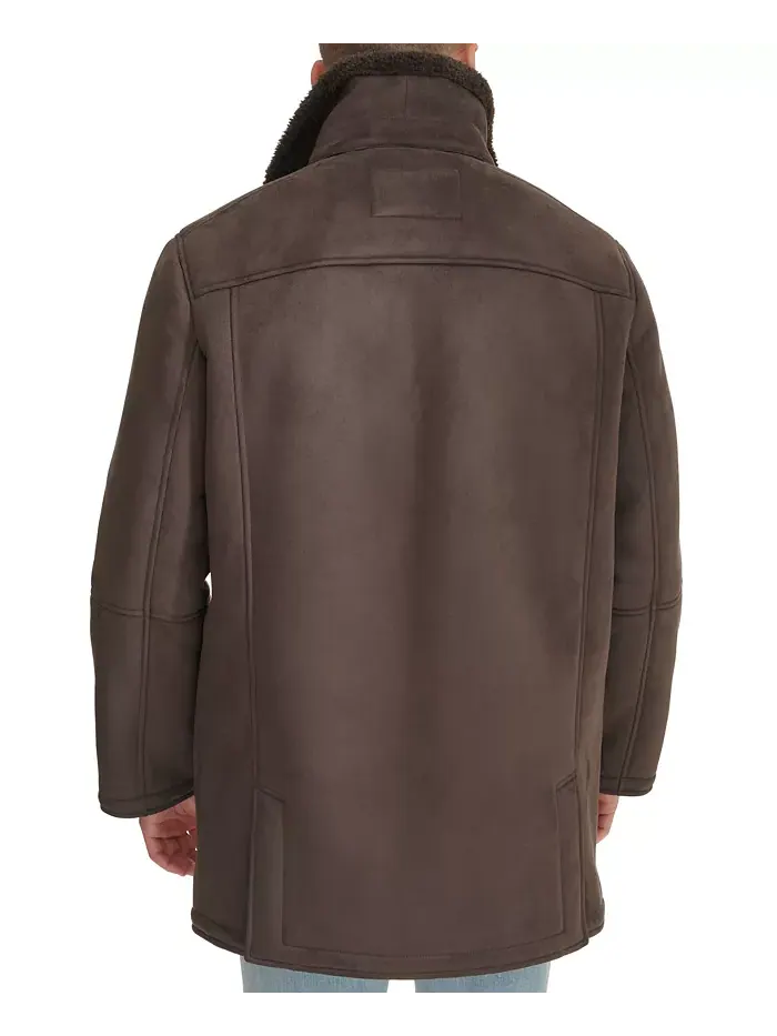 Мужское пальто из искусственного меха Dockers — изображение 2 из 7, коричневый