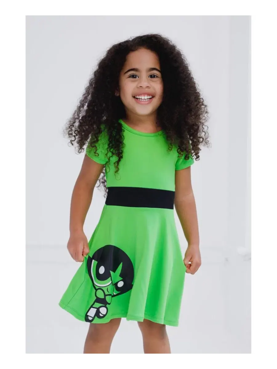 Платье-косплей The Powerpuff Girls Buttercup — изображение 4 из 4, зеленый