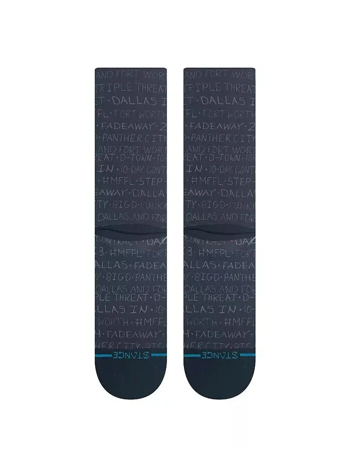 Мужские и женские носки Dallas Mavericks 2023/24 City Edition Crew Socks Stance — изображение 2 из 3, черный