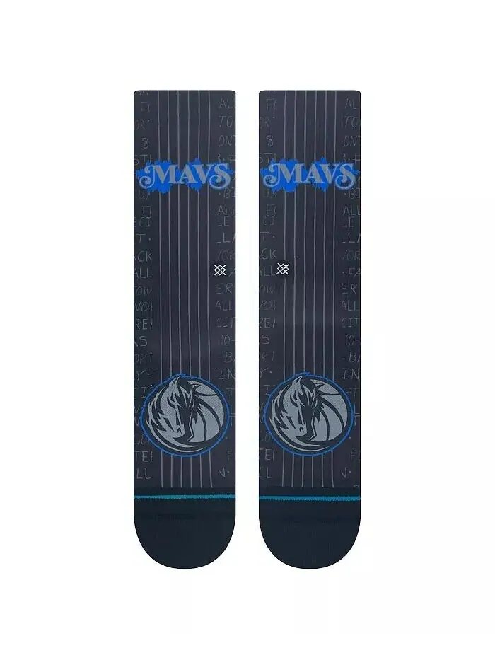 Мужские и женские носки Dallas Mavericks 2023/24 City Edition Crew Socks Stance — изображение 3 из 3, черный