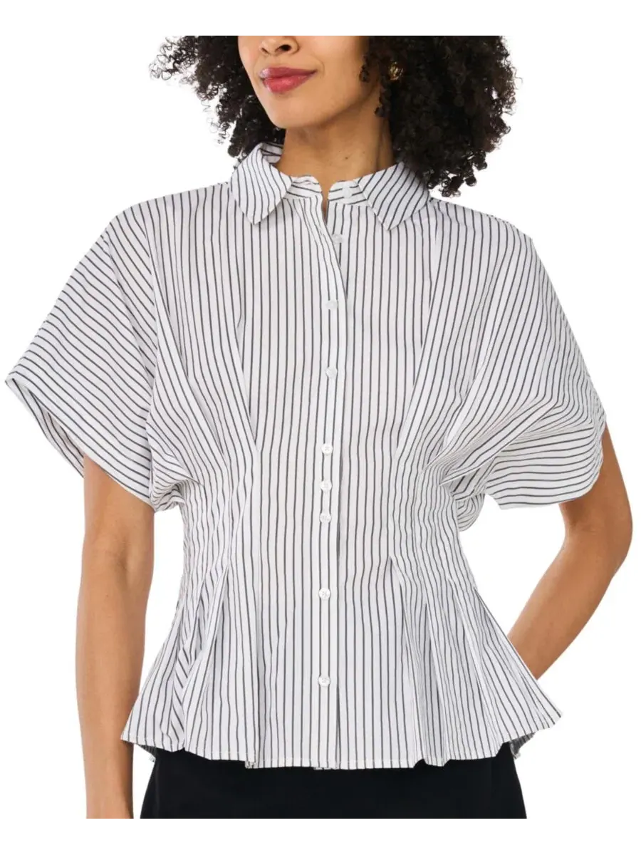 Блуза с защипами на талии, рукавом-доломан, модель Pleat Waist Dolman-Sleeve Vince Camuto