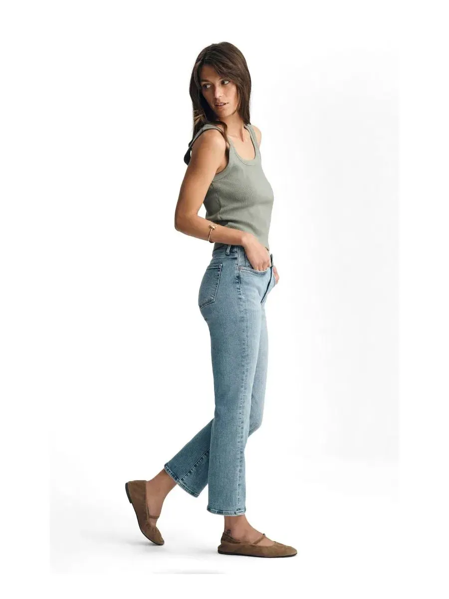 Джинсы клеш с заниженной посадкой Anika Mid Rise Cropped Flare Mavi Jeans — изображение 2 из 6, синий