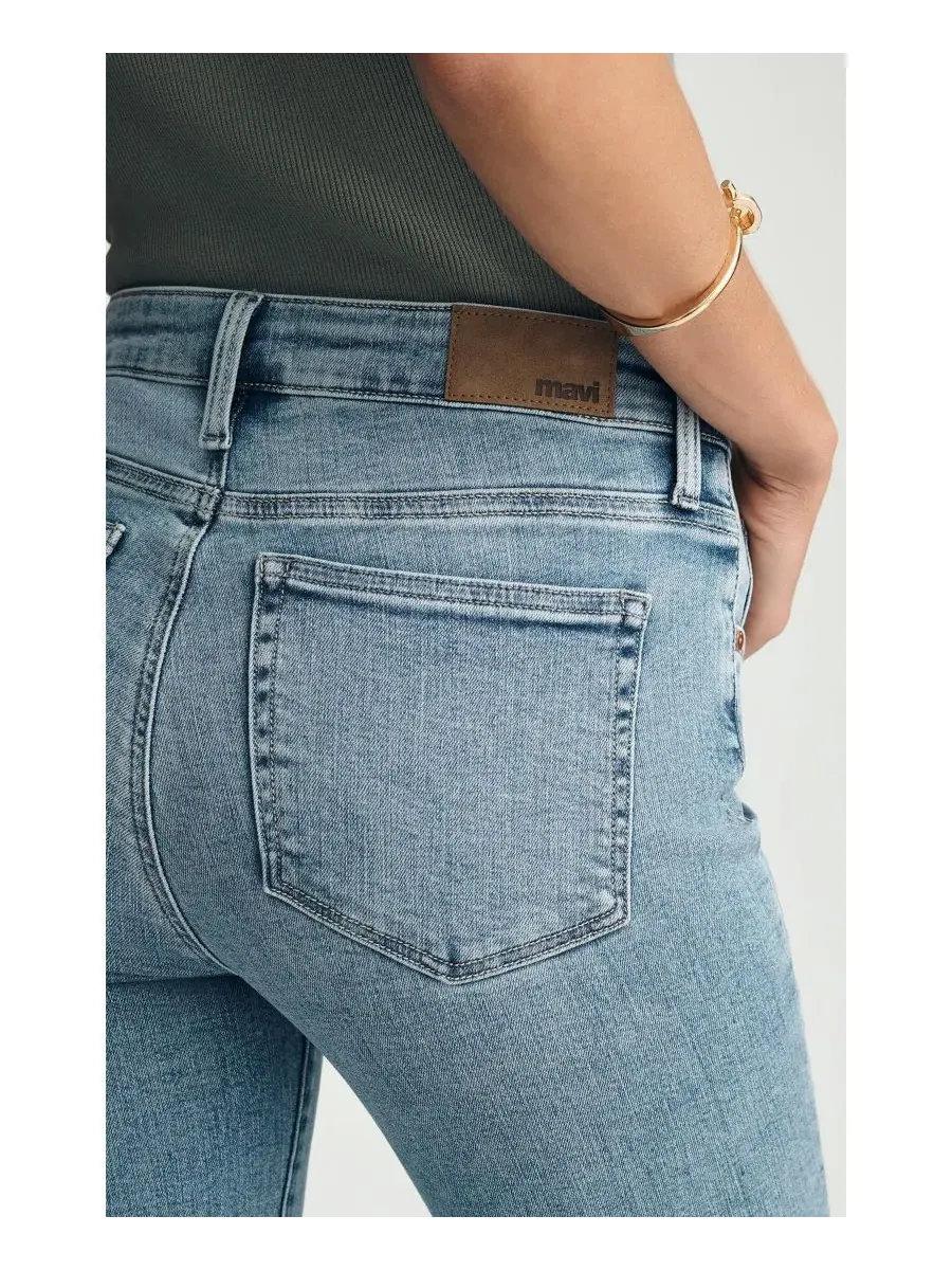 Джинсы клеш с заниженной посадкой Anika Mid Rise Cropped Flare Mavi Jeans — изображение 6 из 6, синий