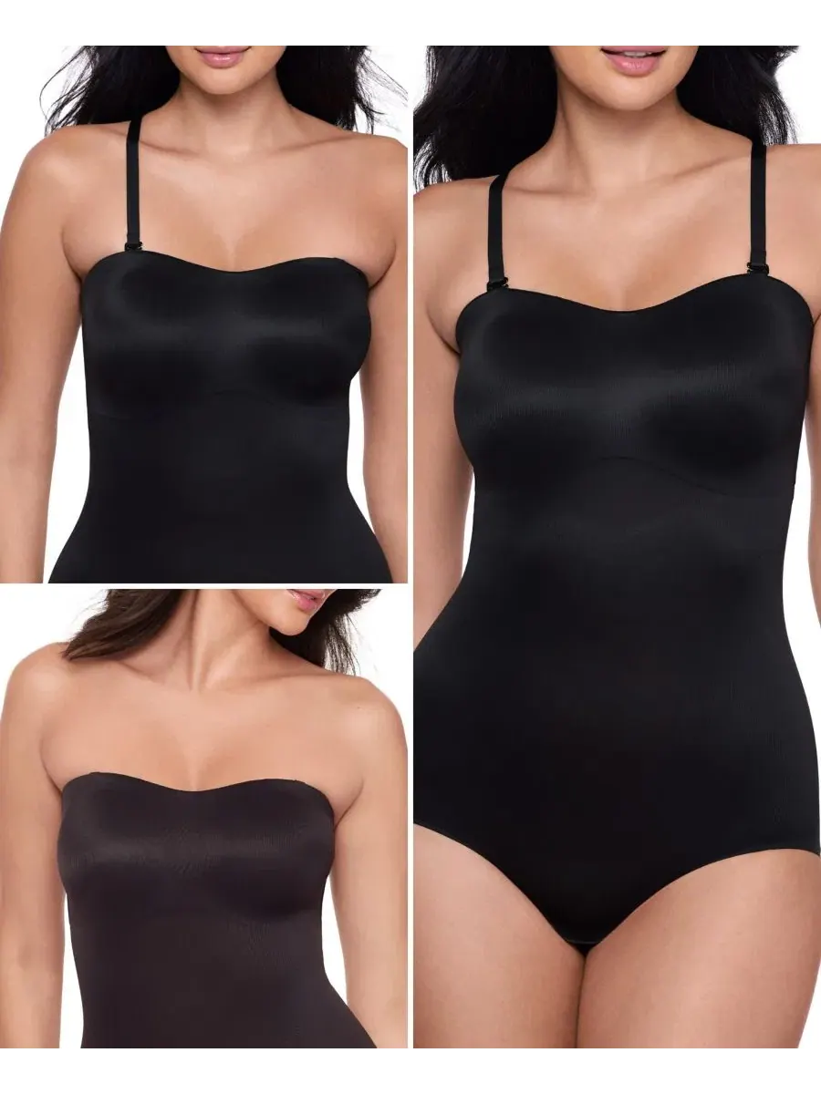 Утягивающие шорты с эффектом коррекции фигуры, средней длины, Show Stopper Miraclesuit — изображение 6 из 7, черный