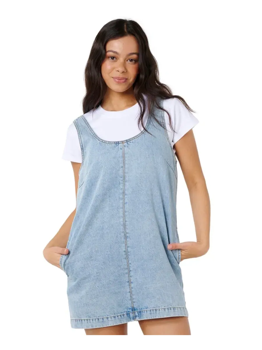 Платье мини из хлопка Ellie Rip Curl — изображение 2 из 3, винтажный синий