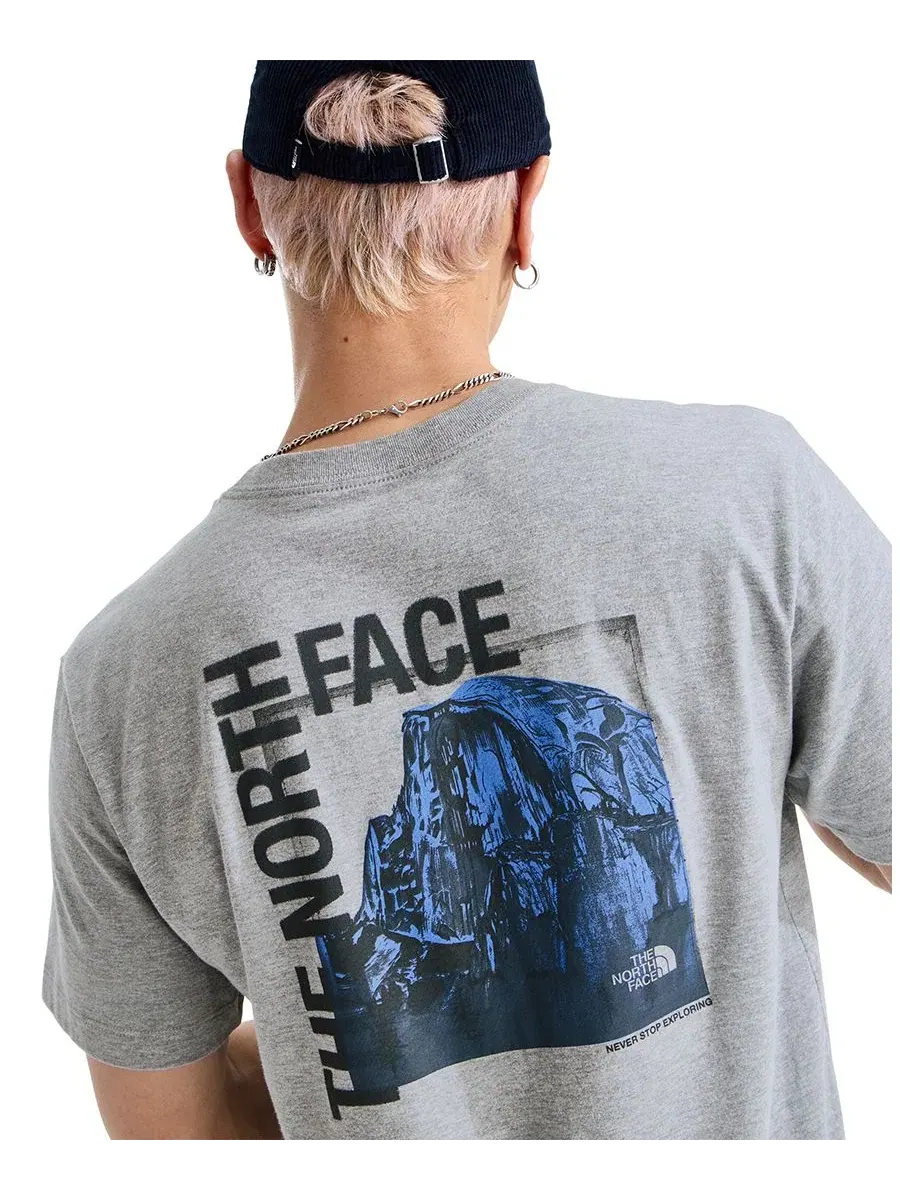 Футболка с графическим принтом Half Dome Photo The North Face — изображение 5 из 5, синий