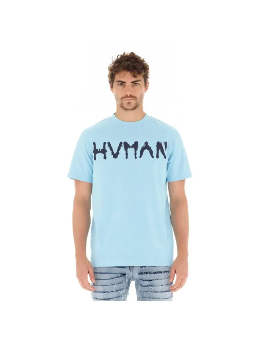Футболка с принтом Hvman Chosen To Prevail x Cult — голубой