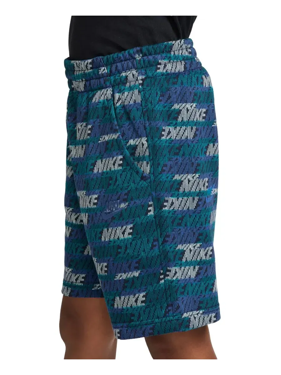 Шорты Nike Sportswear Club Fleece French Terry с эластичным поясом — изображение 3 из 4, яркий/темно-синий
