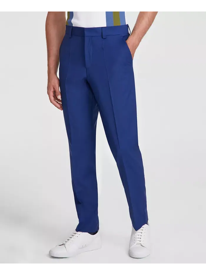 Мужские классические брюки Modern-Fit из шерстяной смеси Hugo Boss — 1