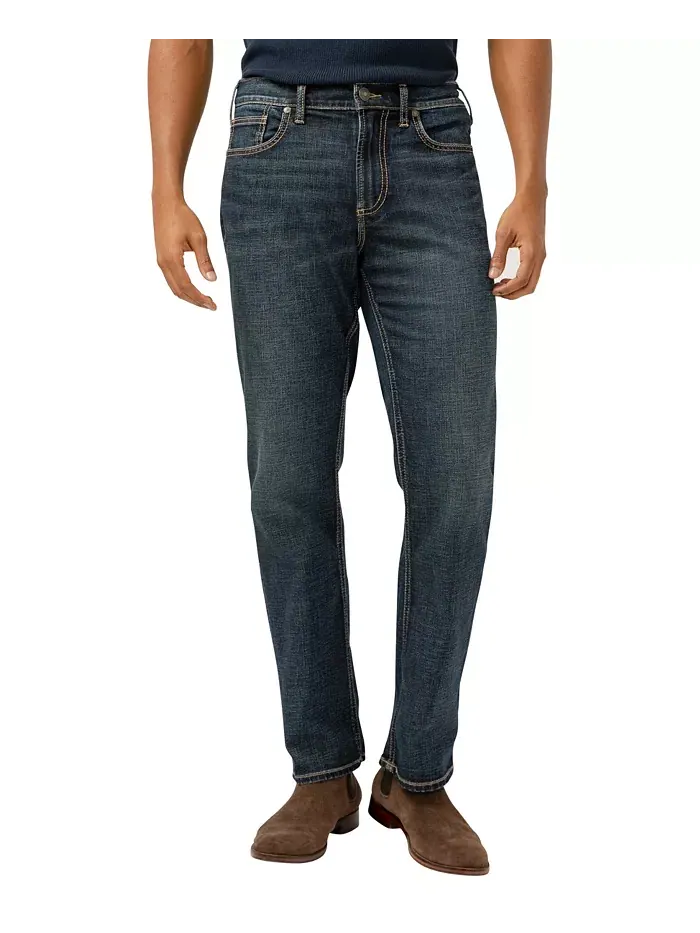 Грейсон Классик Фит Прямые Люкс Херитидж Джинсы Silver Jeans Co.