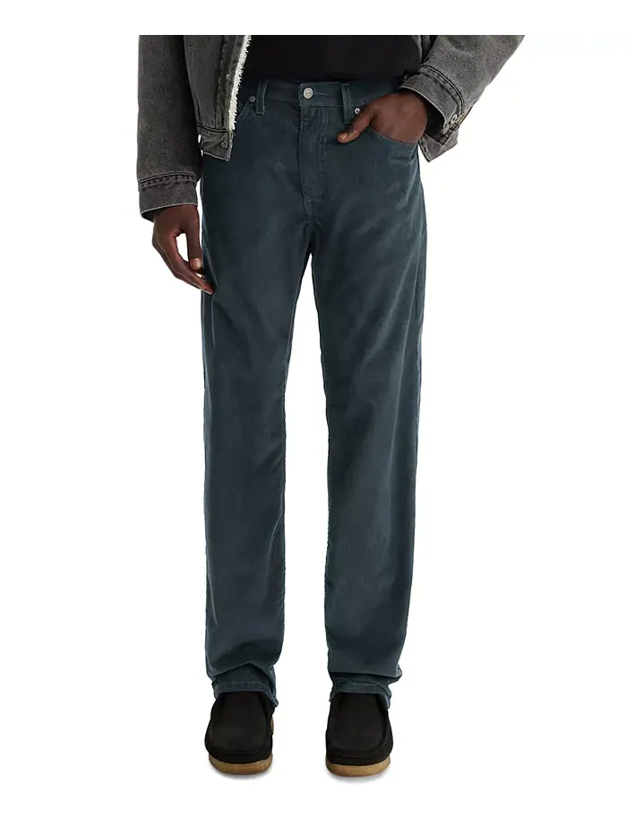 Мужские брюки 505 Regular Fit Straight Leg из вельвета Levi'S — изображение 1 из 2, серый